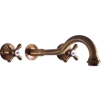 Vodovodní baterie MORAVA RETRO - Umyvadlová baterie podomítková s tělesem, Stará mosaz (Bronz) MK131SM, RAV Slezák