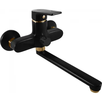 Vodovodní baterie COLORADO - Vanová/umyvadlová baterie, Černá matná/Zlatá CO153.5CMATZ, RAV Slezák Barva: Černá matná/Zlatá, Rozměr: 100 mm