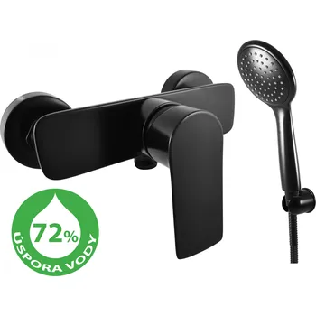 Vodovodní baterie VLTAVA ECO - Sprchový set s baterií, Černá - matná VTE481.5/1CMAT, RAV Slezák