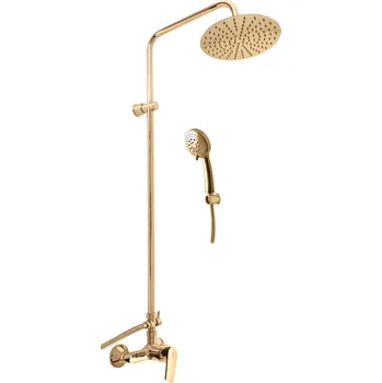 Sprchový set COLORADO - Sprchový systém s vodovodní baterií, Zlatá - lesklá CO182.5/7Z, RAV Slezák Barva: ZLATÁ - lesklá, Rozměr: 150 mm