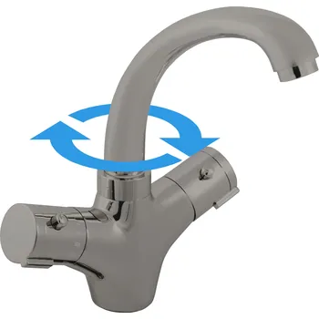 Vodovodní baterie TERMOSTATICKÁ - Umyvadlová baterie bez výpusti, Metal Grey - kartáčovaná TRM26.0MGK, RAV Slezák Barva: METAL GREY - kartáčovaná, Rozměr: 1/2"