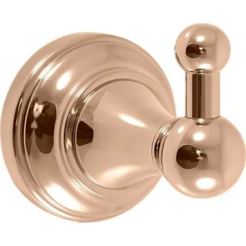 Držák na ručník MORAVA RETRO - Koupelnový doplněk Věšáček, Zlatá - lesklá MKA0100Z, RAV Slezák