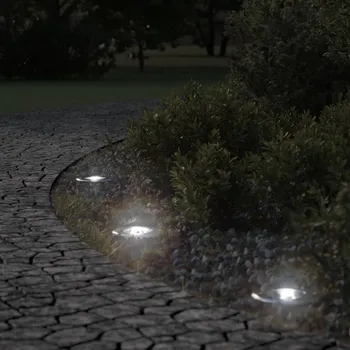 Venkovní osvětlení Venkovní zemní svítidlo kulaté černé 10,5 x 10,5 cm litý hliník