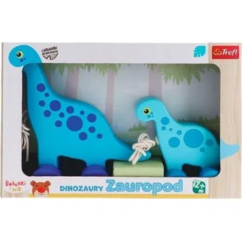 Dřevěná hračka DĚTSKÁ DŘEVĚNÁ DINOSAURUS Hračka Sauropod TREFL VZDĚLÁVACÍ Zábava