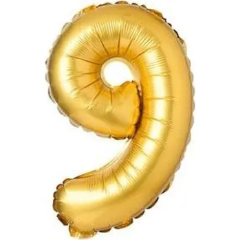 Balónek Balon foliowy matowy złoty 9 69cm