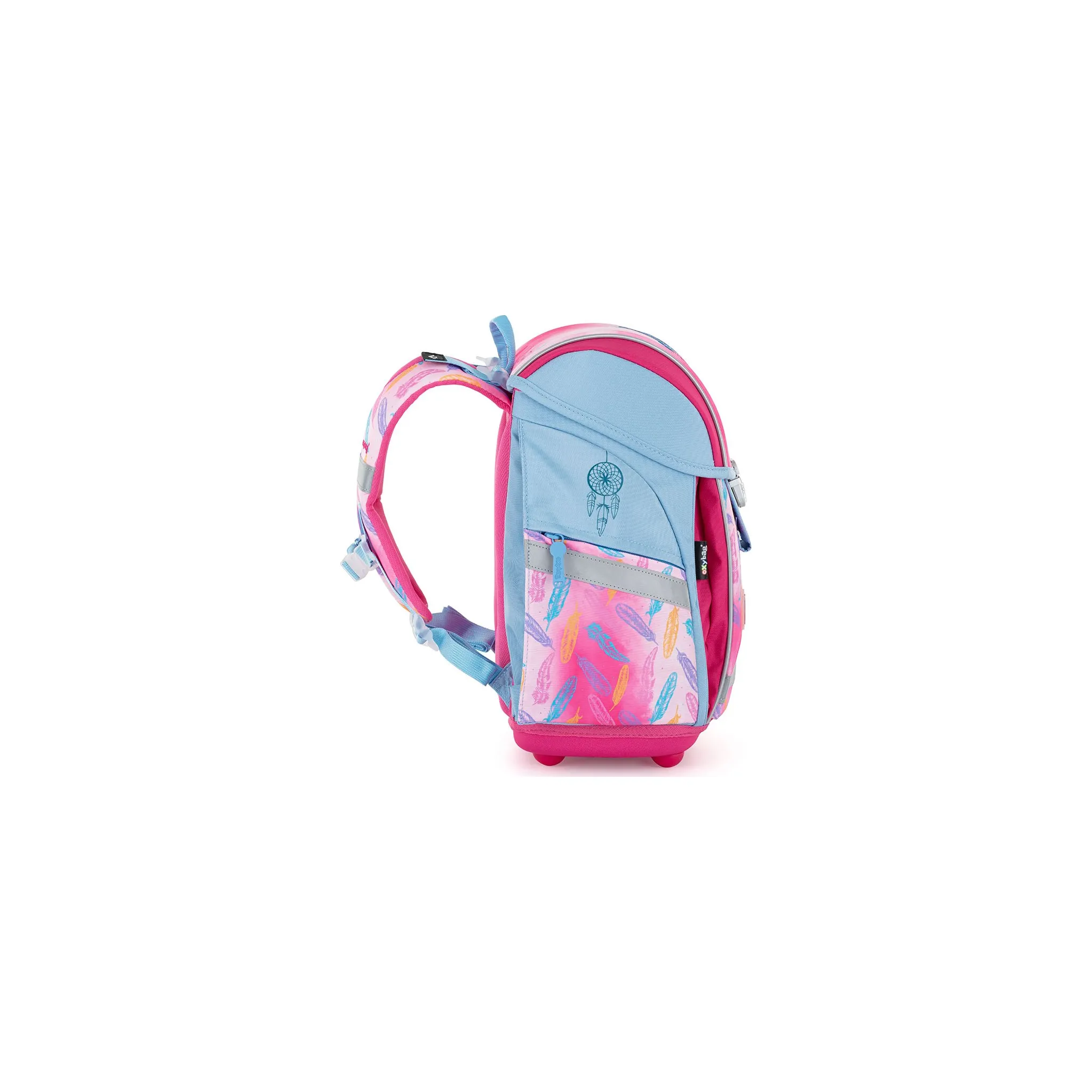 Fotografie 3 - Set školních potřeb Oxybag Premium Light 3dílný set Kolibřík růžový