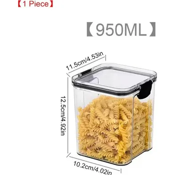 Dóza na potraviny Kuchyňská dóza na potraviny vzduchotěsná | Úložný box, Zásobník na kávu - 950ML 1ks