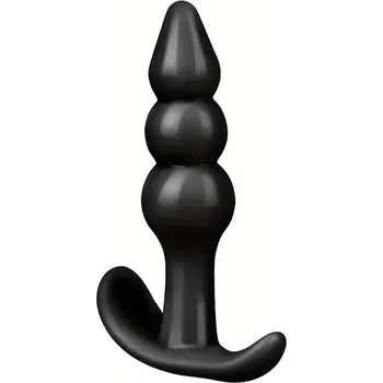 Anální kolík černý 9,6/2,3 cm kotva