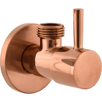 Ventil Ventil rohový s keramickým vrškem 1/2"x 1/2", Zlatá Růžová - lesklá RV0212ZRL, RAV Slezák