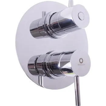 Vodovodní baterie SEINA - Vanová/Sprchová baterie podomítková 3-cestná s tělesem, Chrom SE987.3, RAV Slezák