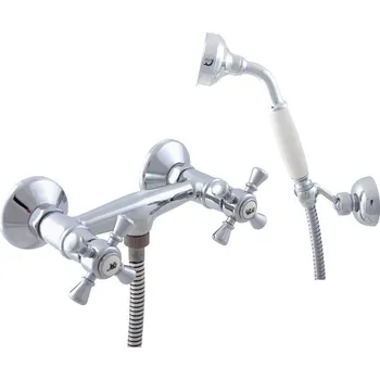 Sprchový set MORAVA RETRO - Sprchový set s baterií, Chrom MK380.0/2, RAV Slezák Barva: Chrom, Rozměr: 100 mm