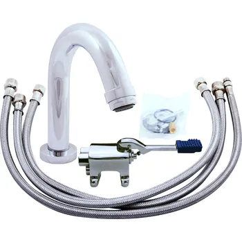 Vodovodní baterie Umyvadlová baterie na dvě vody NÁŠLAPNÁ bez výpusti, Chrom NB201.0, RAV Slezák Barva: Chrom, Rozměr: 1/2"