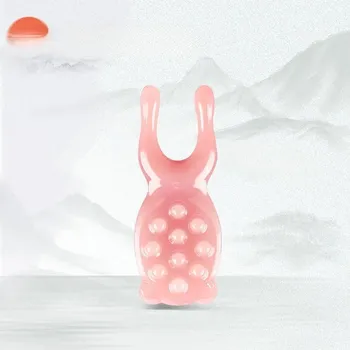 Masážní přístroj Guasha masážní destička pro obličej | obličejová masáž, péče o pleť - Nos lifter-růžový