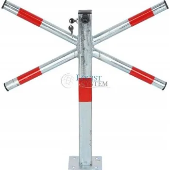 Dětská zábrana Parkovací zábrana X s visacím zámkem, zábrana na parkoviště, vjezd