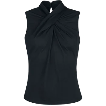 Top Rockabilly z Banned Retro - Top Hey Jude - Ženy - černá