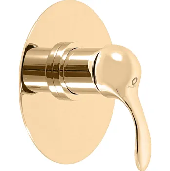 Vodovodní baterie LABE - Sprchová baterie podomítková 1-cestná s tělesem, Zlatá - lesklá L083LZ, RAV Slezák