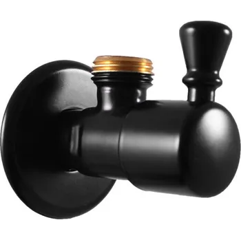 Ventil Ventil rohový s keramickým vrškem 1/2"x 3/8", Černá - matná RV0138CMAT, RAV Slezák