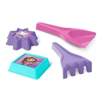 Dětské hřiště Universal łopatka i grabki + 2 foremki IML mix