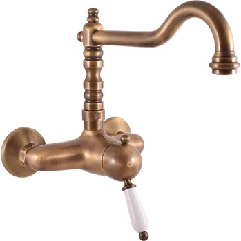 Vodovodní baterie LABE - Umyvadlová/dřezová baterie, Stará mosaz (Bronz) L502.5/28SM, RAV Slezák