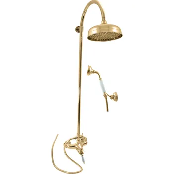 Sprchový set LABE - Sprchový systém s vodovodní baterií, Zlatá - lesklá L581.5/3Z, RAV Slezák