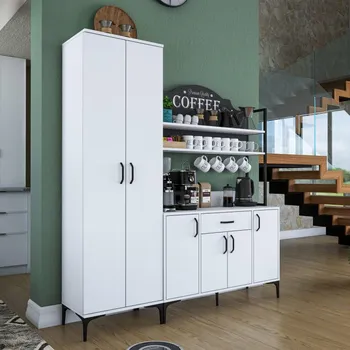 Šatní skříň Casarredo SOSANO multifunkční policová skříň, bílá