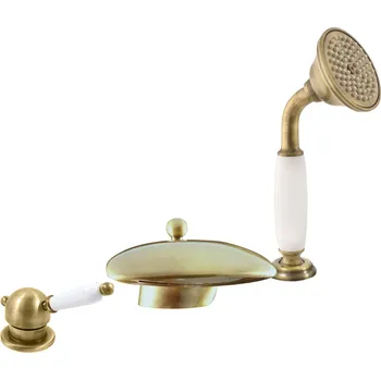 Vodovodní baterie LABE - Vanová baterie 3-otvorová, Stará mosaz (Bronz) L570.0SSM, RAV Slezák Barva: Stará mosaz (Bronz), Rozměr: 3,8"