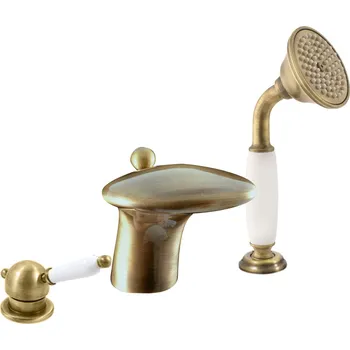 Vodovodní baterie LABE - Vanová baterie 3-otvorová, Stará mosaz (Bronz) L571.0SSM, RAV Slezák Barva: Stará mosaz (Bronz), Rozměr: 1/2"