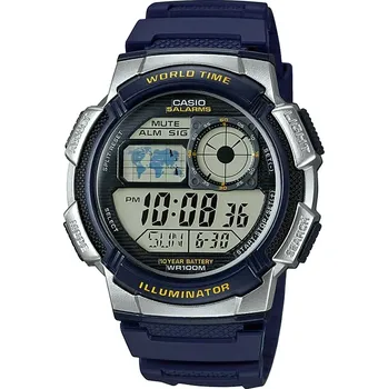 Pánské hodinky CASIO AE-1000W-1AV - WORLD TIME + BOX Barva (Varianta): tay-8550-uniw