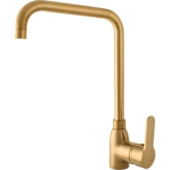 Vodovodní baterie ZAMBEZI - Dřezová baterie, Zlatá - kartáčovaná ZA007.0/5ZK, RAV Slezák Barva: ZLATÁ - kartáčovaná, Rozměr: 1/2"