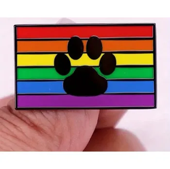 Odznak duhový - tlapka