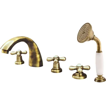 Vodovodní baterie MORAVA RETRO - Vanová baterie 5-otvorová, Stará mosaz (Bronz) MK169.0PSM, RAV Slezák Barva: Stará mosaz (Bronz), Rozměr: 1/2"