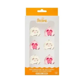 Přisada na vaření a pečení Cukrová dekorace orchideje, 6ks - Decora