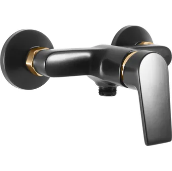 Vodovodní baterie COLORADO - Sprchová baterie, Černá matná/Zlatá CO181.5CMATZ, RAV Slezák Barva: Černá matná/Zlatá, Rozměr: 100 mm