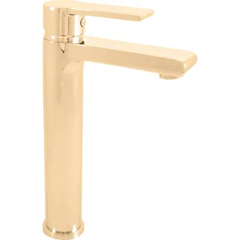 Vodovodní baterie COLORADO - Umyvadlová vysoká baterie bez výpusti, Zlatá - lesklá CO130.0Z, RAV Slezák Barva: ZLATÁ - lesklá, Rozměr: 1/2"