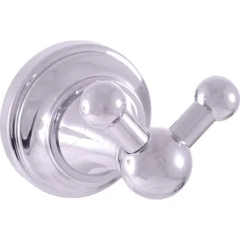 Mýdlenka MORAVA RETRO - Koupelnový doplněk Věšáček dvojitý, Chrom MKA0102, RAV Slezák