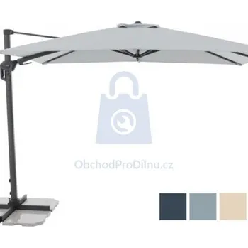 Slunečník Slunečník zahradní, moderní, s boční nohou, ACTIVE 3100 x 2100 mm, antracit, balení 1 ks