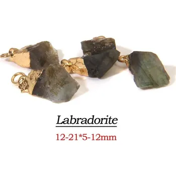 Přívěsek Přívěsek ze surového kamene | minerální přívěsek - 8 Labradorit , 5 kusů