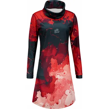 Dámská mikina Dámská prodloužená mikina premium ALTISPORT VOJ/ALW089MI06 ČERVENÁ XS