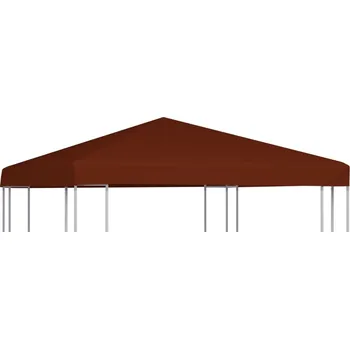 Zahradní stan Střecha na altán 310 g/m² 3 x 3 m hnědá