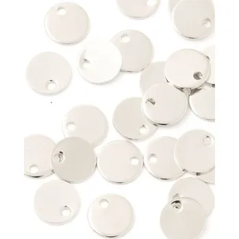 Přívěsek CZ Přívěsek pro gravírování 8mm chirurgická ocel