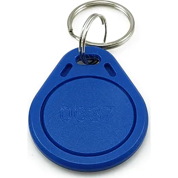 RFID tag / klíčenka (číslovaná, EM4200, modrá)