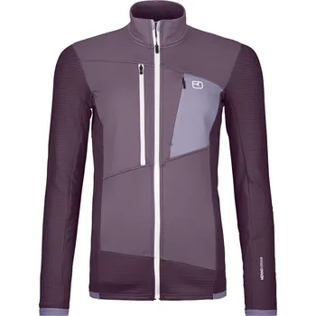 Pánská mikina Dámská Mikina Ortovox Fleece Grid Jacket Women's Barva: Dark Wild Berry, Velikost: XS
