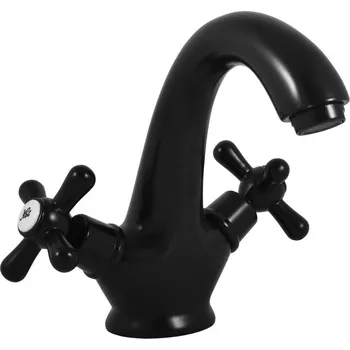 Vodovodní baterie MORAVA RETRO - Umyvadlová baterie bez výpusti, Černá - matná MK128.0CMAT, RAV Slezák Barva: Černá - matná, Rozměr: 1/2"