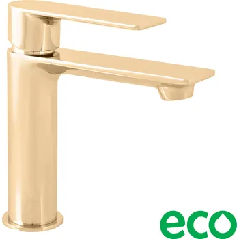 Vodovodní baterie NIL - Umyvadlová baterie bez výpusti, Zlatá - lesklá NL126.0Z, RAV Slezák Barva: ZLATÁ - lesklá, Rozměr: 1/2"