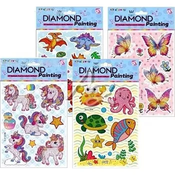 omalovánky malování s korálky dětské 17x22cm, sada