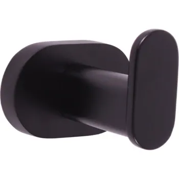 Držák na ručník YUKON - Koupelnový doplněk Věšáček, Černá - matná YUA0100CMAT, RAV Slezák