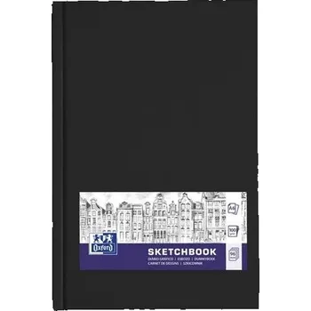 Sešit OXFORD Šitý SKICÁK na KRESBY A6 96 listů ČERNÝ ELEGANTNÍ VZHLED