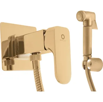 Vodovodní baterie YUKON - Bidetová baterie podomítková, Zlatá - kartáčovaná YU147/1ZK, RAV Slezák