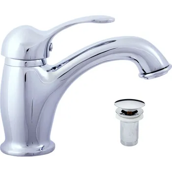 Vodovodní baterie LABE - Umyvadlová baterie s výpustí, Chrom L027.0K, RAV Slezák Barva: Chrom, Rozměr: 3,8"