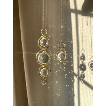 Křišťálový lapač světla do okna | závěsná dekorace - 2ks Suncatcher